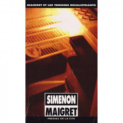 SIMENON Georges - Maigret et les témoins récalcitrants - Presses de la cité Simenon 31 face - bouquinerie indépendante en ligne 