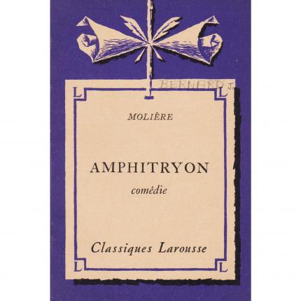 MOLIERE – Amphitryon – Classiques Larousse 1955 Face - Bouquinerie en ligne culture okaz
