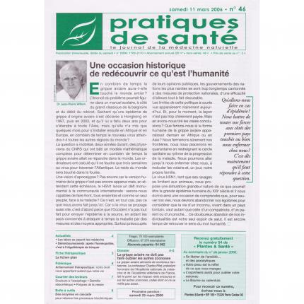 PRATIQUES DE SANTE n°46 – 11 mars 2006 Sommaire - Bouquinerie en ligne culture okaz