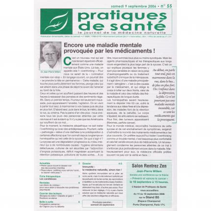 PRATIQUES DE SANTE n°55 – 9 septembre 2006 Sommaire - Bouquinerie en ligne culture okaz