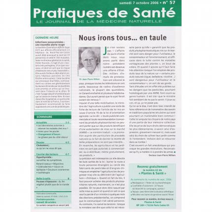 PRATIQUES DE SANTE n°57 – 7 octobre 2006 Sommaire - Bouquinerie en ligne culture okaz