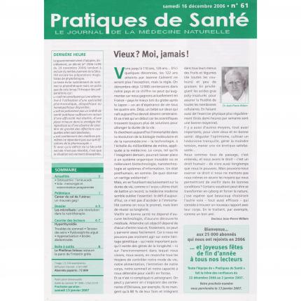 PRATIQUES DE SANTE n°61 – 16 décembre 2006 Sommaire - Bouquinerie en ligne culture okaz