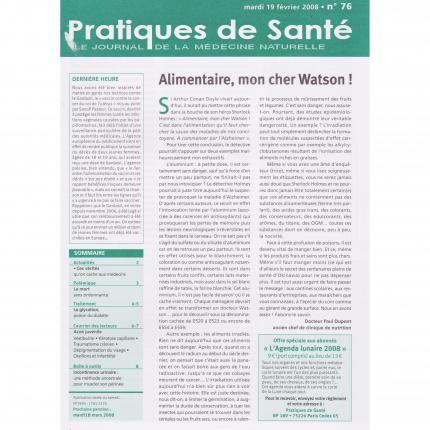 PRATIQUES DE SANTE - n°76 – 19 Février 2008 Sommaire - Bouquinerie en ligne culture okaz